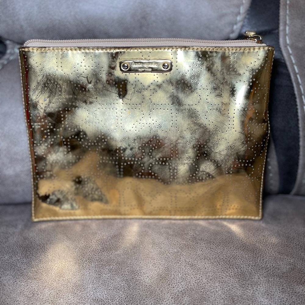 Kate Spade Gold Clutch